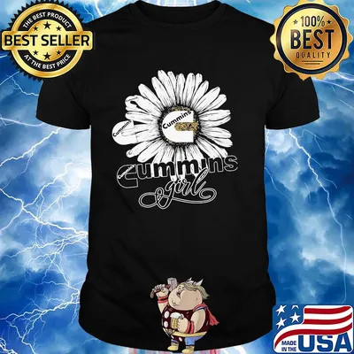 Flowers cummins girl logo shirt