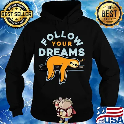 Follow your dreams sloth s Hoodie
