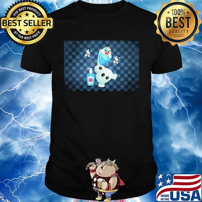 Fondos de pantalla de olaf washing hand mask covid-19 shirt