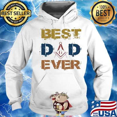 Freemason best dad ever happy father's day vintage s Hoodie