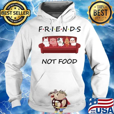 Friends not food on the sofa animal s Hoodie