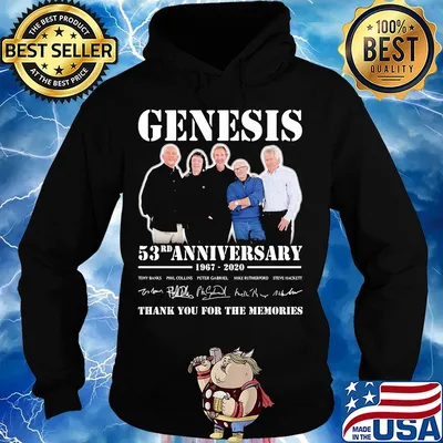 Genesis band 53rd anniversary 1967 2020 thank you for the memories signatures s Hoodie