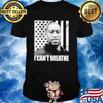 George Floyd I can't breathe American flag veteran Independence Day shirt