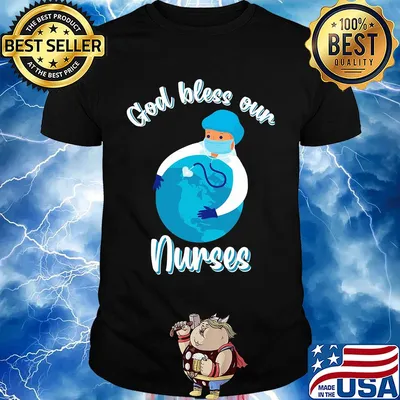 God bless our nurse mask shirt