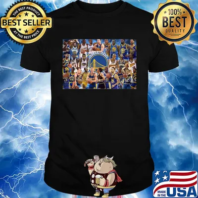 Golden state warriors basketball team players signatures shirt