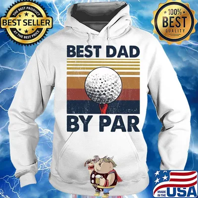 Golf best dad by par vintage 2020 s Hoodie