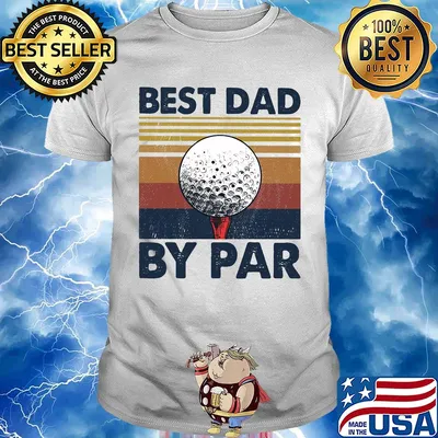 Golf best dad by par vintage 2020 shirt