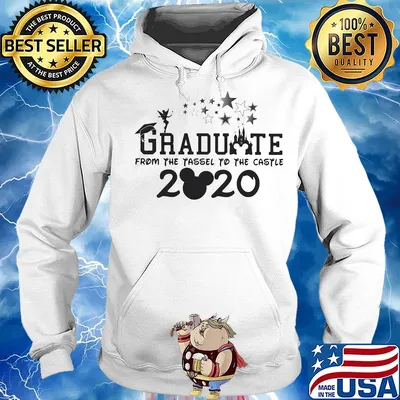 Graduate from the tassel to the castle 2020 Mickey mouse s Hoodie