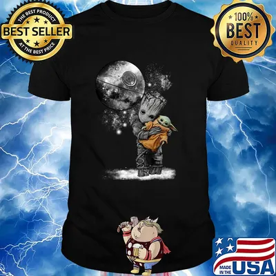 Groot hug Baby Yoda Stars Wars shirt