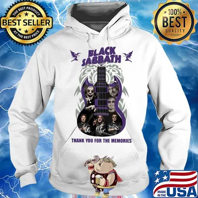Guitar black sabbath thank you for the memories signatures s Hoodie