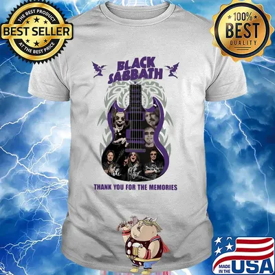 Guitar black sabbath thank you for the memories signatures shirt