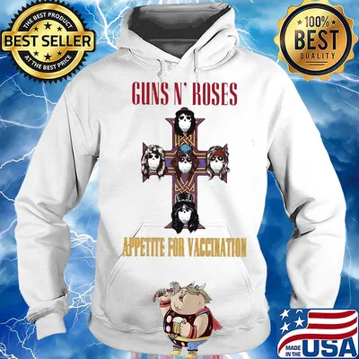 Guns n’ roses appetite for vaccination mask covid-19 s Hoodie