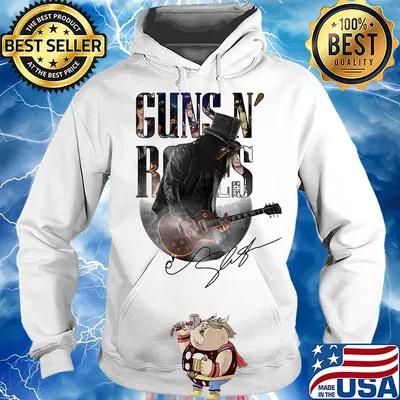 Guns N’ roses playing guitar signature s Hoodie