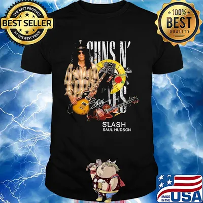 Guns N’ roses slash saul hudson guitar signature shirt