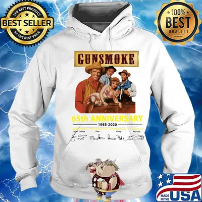 Gunsmoke 65th anniversary 1955-2020 signature s Hoodie