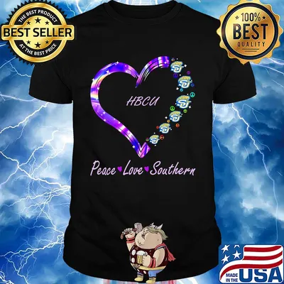 HBCU peace love Southern heart shirt