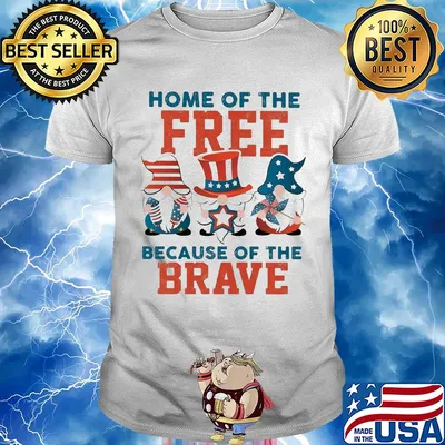 Home of the free because of the brave santa American flag veteran Independence Day shirt