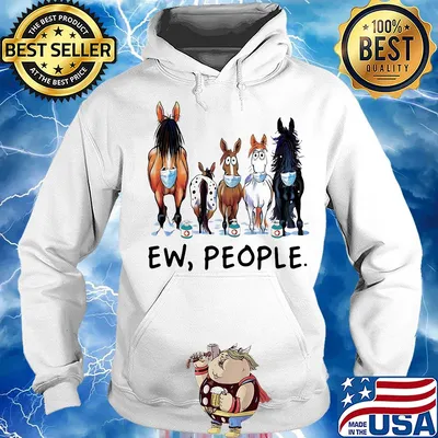 Horse mask Ew people s Hoodie