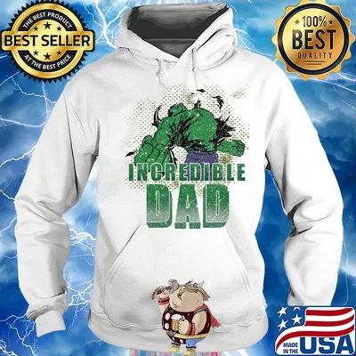 Hulk incredible dad power s Hoodie