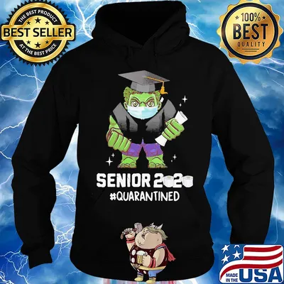 Hulk mask Senior 2020 toilet paper quarantined s Hoodie