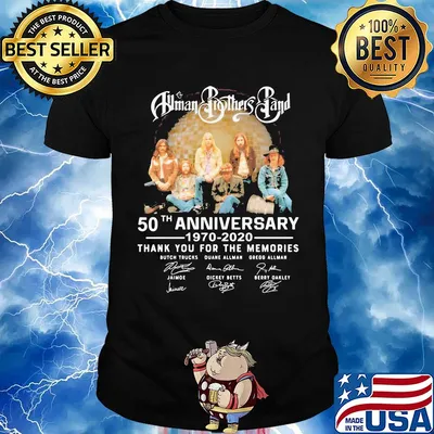 Human brothers band 50th anniversary 1970 2020 thank you for the memories signatures shirt