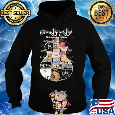 Human brothers band 50th anniversary collection guitar signatures s Hoodie