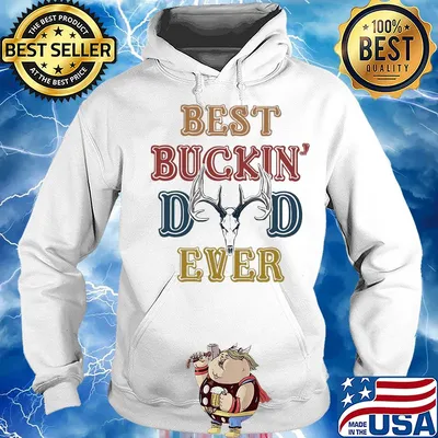 Hunting best buckin dad ever happy father's day vintage s Hoodie