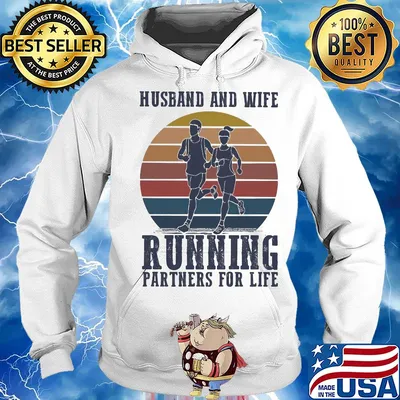 Husband and wife running partners for life s Hoodie