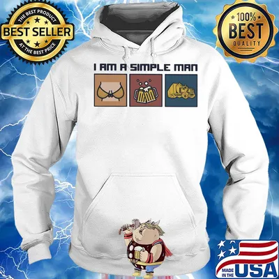 I am a simple man boob beer truck s Hoodie