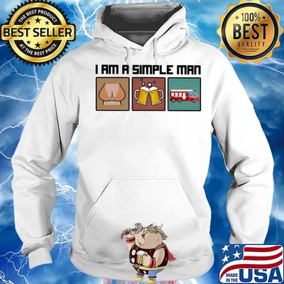 I am a simple man like woman beer firefighter s Hoodie