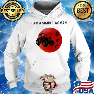 I am a simple woman trucker paw wine s Hoodie