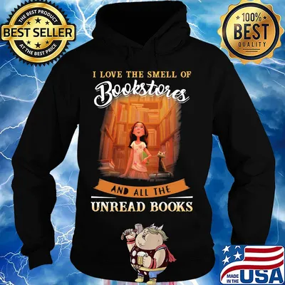 I love the smell of bookstone and all the unread books s Hoodie