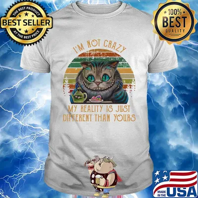 I'm not crazy my reality is just different than your cat vintage shirt