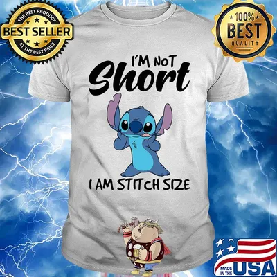 I'm not short I am stitch size shirt