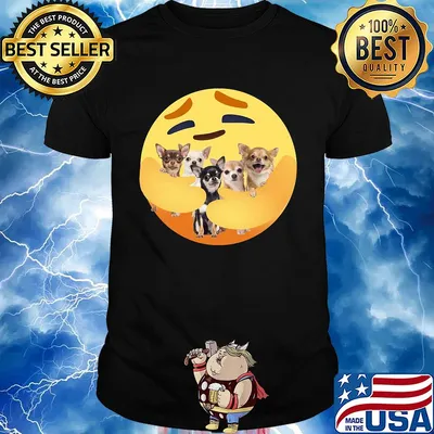 Icon hug chihuahua dog shirt