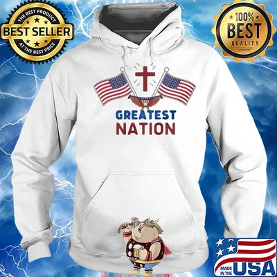 Independence Day eagle greatest nation flag america s Hoodie