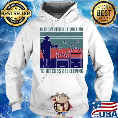 Introverted but willing to discuss beekeeping vintage s Hoodie