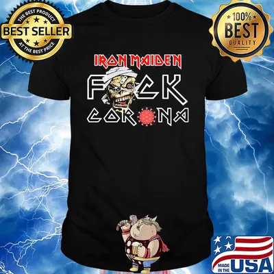 Iron maiden skull fuck coronavirus shirt