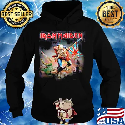 Iron maiden the trooper with flag s Hoodie