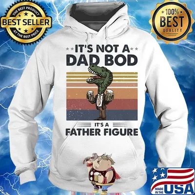 It's not a dad bod it's a father figure Crocodiles beer vintage s Hoodie