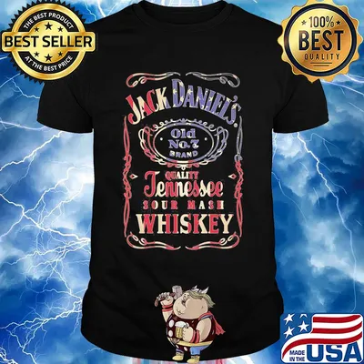 Jack Daniels old no7 brand quality jennessee sour mash whiskey shirt