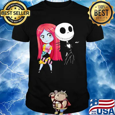 Jack skellington and sally nightmare before christmas shirt