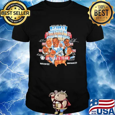 January 31 1993 world champs america’s team football signatures shirt