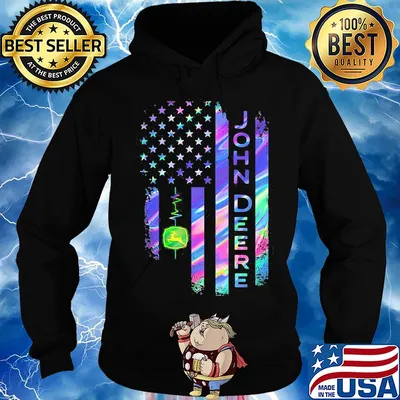 John deere american flag independence day s Hoodie