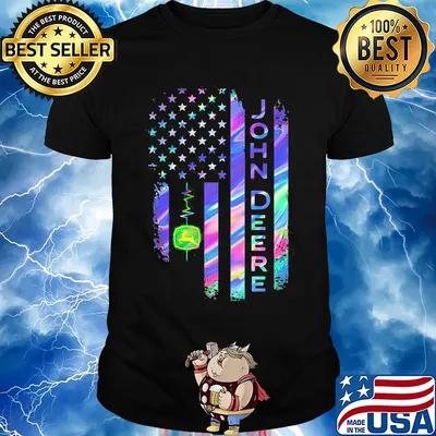 John deere american flag independence day shirt