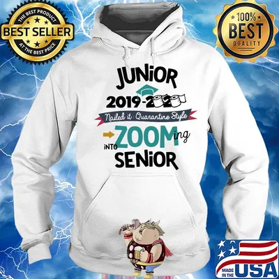 Junior 2019 2020 toilet paper nailed it quarantine style into zooming Sophomore s Hoodie