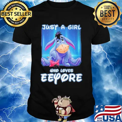 Just a girl who love eeyore donkey shirt