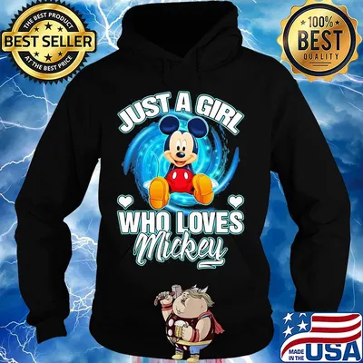 Just a girl who loves mickey heart s Hoodie