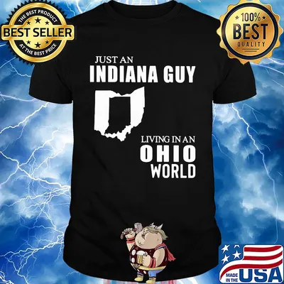 Just an Indiana guy living in an Ohio world map shirt