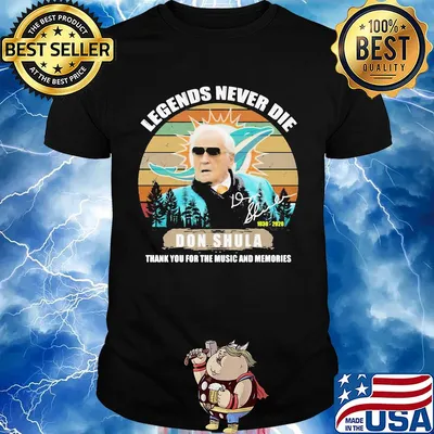 Legends never die 1930 2020 don shula miami dolphins thank you for the music and memories signature vintage shirt